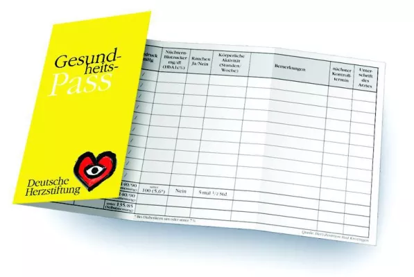 Gesundheits-Pass: Risikowerte für Herzinfarkt, Schlaganfall und Herzschwäche auf einen Blick Bild: Gesundheits-Pass: Risikowerte für Herzinfarkt, Schlaganfall und Herzschwäche auf einen Blick