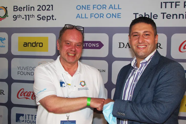 Bild: Horn & Görwitz unterstützt die ITTF Parkinson's World Table Tennis Championships 2021 in Berlin