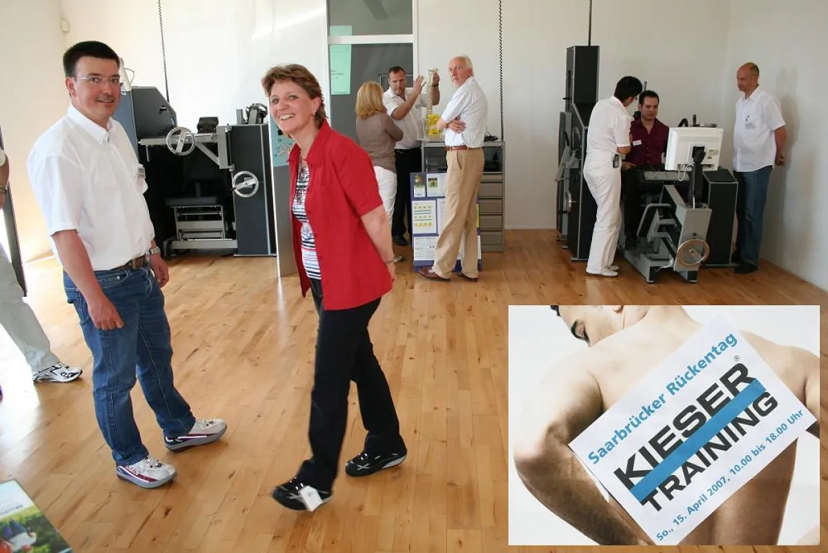 Rückenoffensive 15 ® am 15. April 2007 zu Gast bei Kieser Training Saarbrücken: \