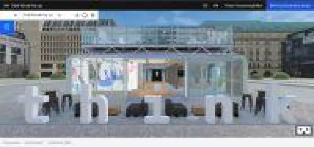 Bild: Der Virtuelle IBM Think Pop-up - Hybride 3D Eventplattform mit ZREALITY