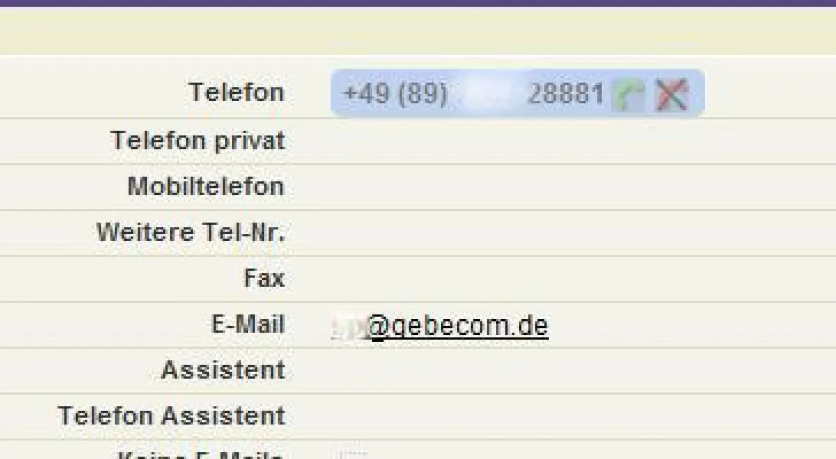 g-Fox Screenshot - CTI in Salesforce