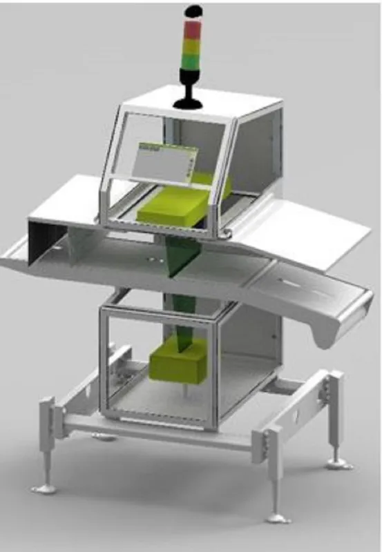 Sesotec präsentiert auf der IFFA 2019 eine Designstudie des Röntgenscanners RAYCON D+