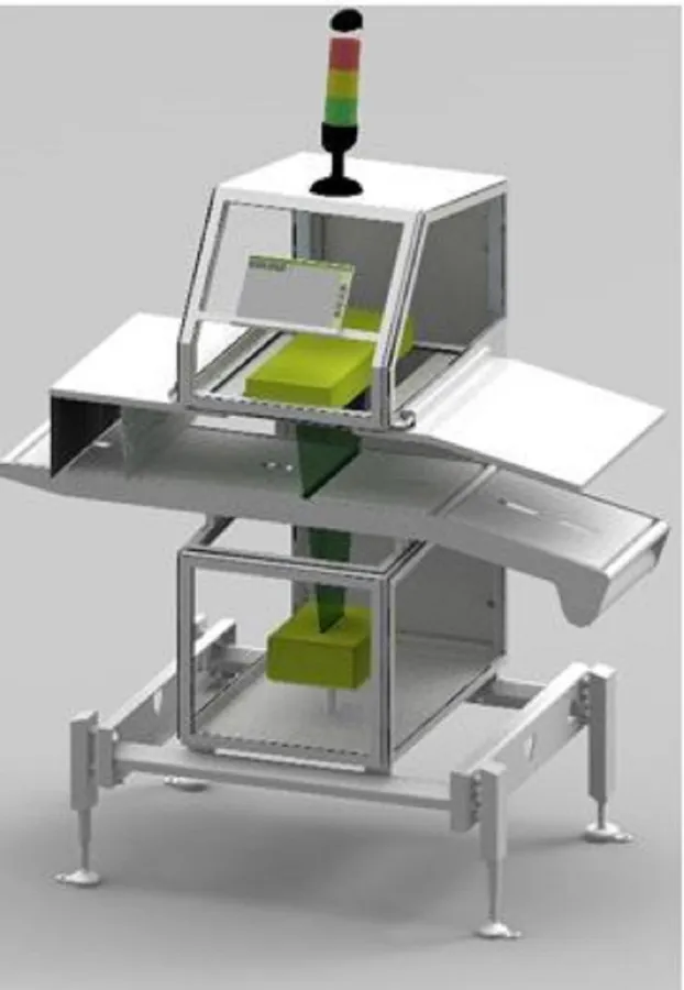 Sesotec präsentiert auf der IFFA 2019 eine Designstudie des Röntgenscanners RAYCON D+