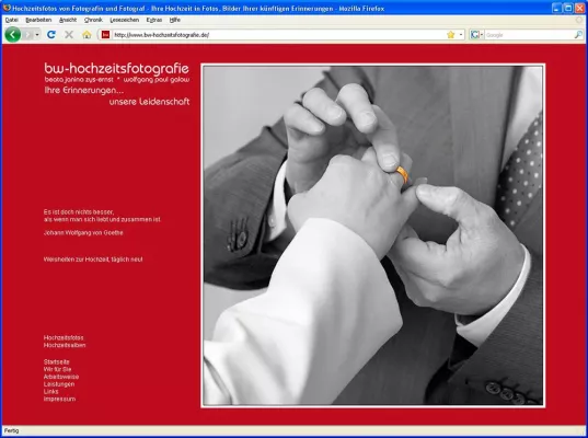 Bild: Hochzeitsfotos - bw-hochzeitsfotografie bietet neue attraktive Leistungspakete