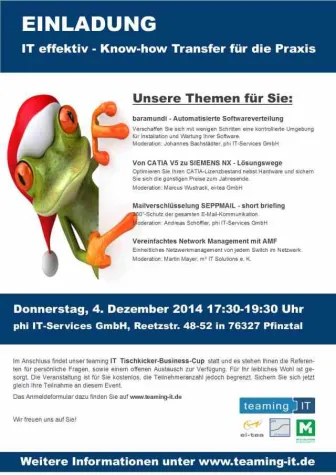 Einladung:"IT effektiv" Anwender- & Info-Veranstaltung Bild: Einladung:"IT effektiv" Anwender- & Info-Veranstaltung