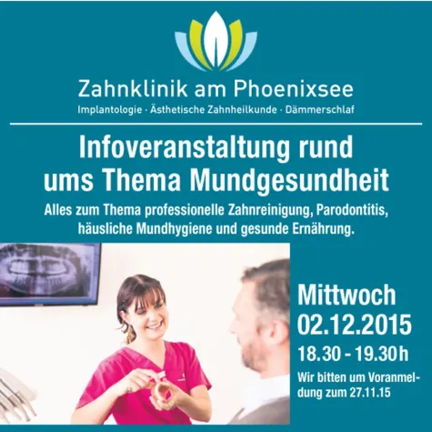 Bild: Patienten-Infoabend 'Mundgesundheit' am 02.12.2015