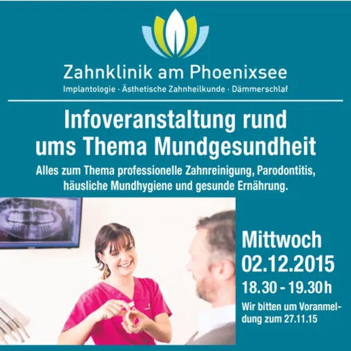 Bild: Patienten-Infoabend 'Mundgesundheit' am 02.12.2015
