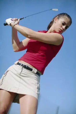 Bild: Golf- statt Stöckelschuh