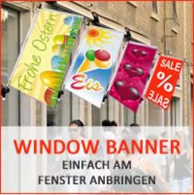 Bild: Window-Banner - Außenwerbung für alle