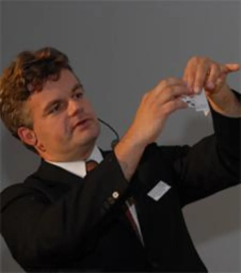 Messe-Infotainer Michael Kolb