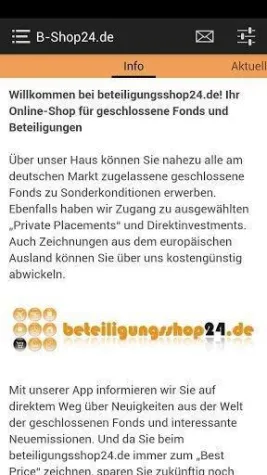 Bild: Erste App für geschlossene Fonds und Neuemissionen