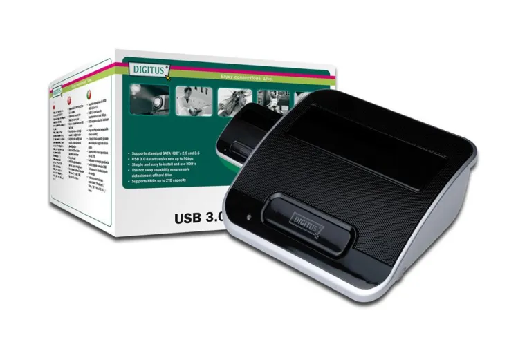 USB 3.0 HDD Dockingstation von DIGITUS® Bild: USB 3.0 HDD Dockingstation von DIGITUS®