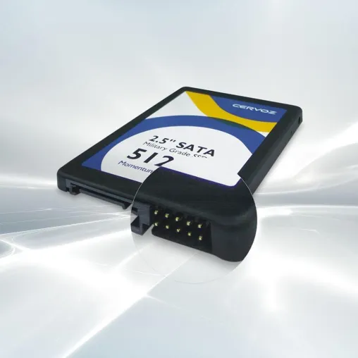 Bild: SSD mit Self-Destruct; Zertifizierung nach MIL-810G