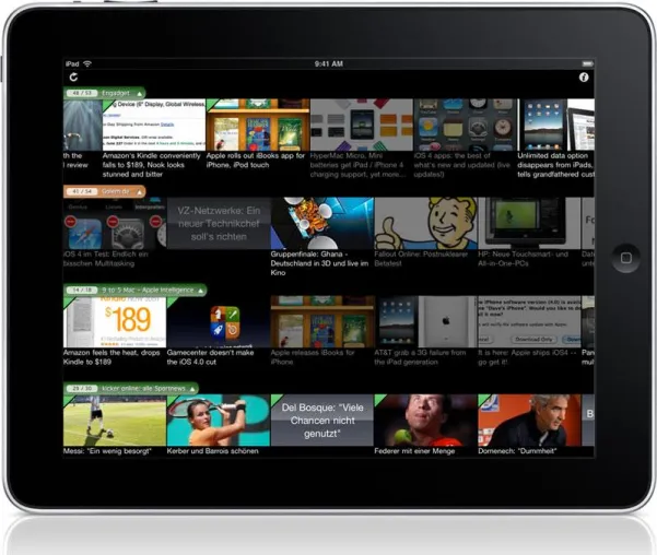 News Wall 1.0 für iPad & iPhone verfügbar - Effizienter News Reader Bild: News Wall 1.0 für iPad & iPhone verfügbar - Effizienter News Reader