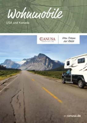 Bild: Neuer Katalog "Wohnmobile USA und Kanada" von CANUSA TOURISTIK mit Informationen für gelungene Camper-Reisen