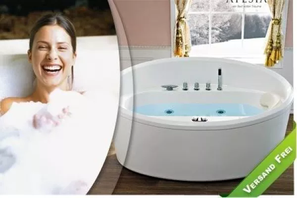 Bild: ATESIA Whirlpool Badewannen und Dampfduschen ab sofort versandkostenfrei