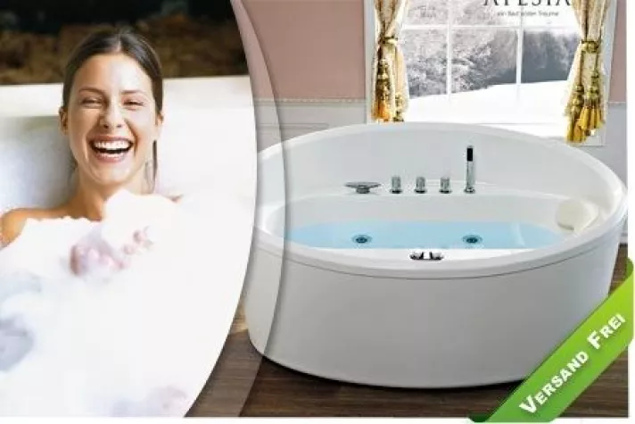 Bild: ATESIA Whirlpool Badewannen und Dampfduschen ab sofort versandkostenfrei