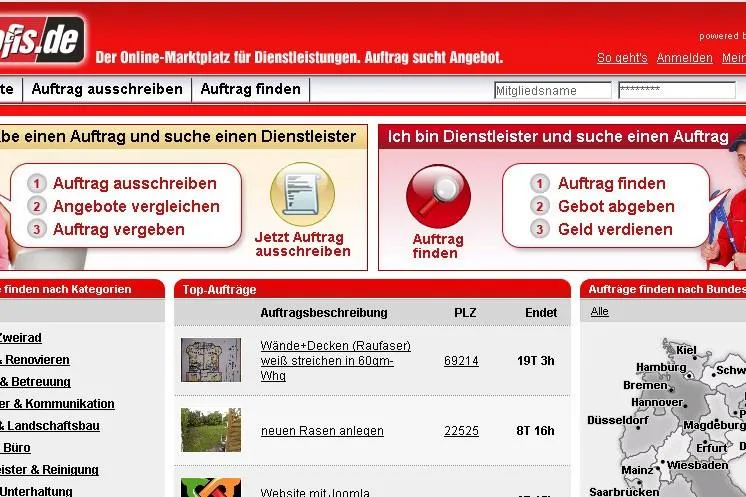 Bild: Auftrag sucht Angebot: PROFIS.de von Bild.T-Online erfolgreich am Markt etabliert
