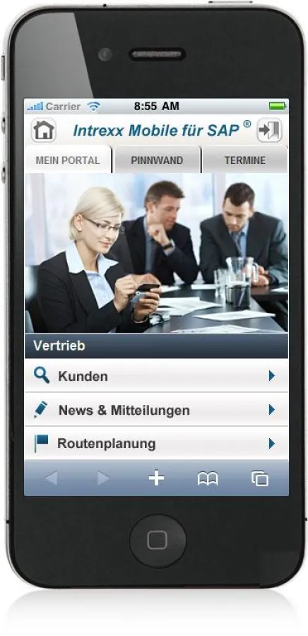 Kundendaten mit dem iPhone abrufen