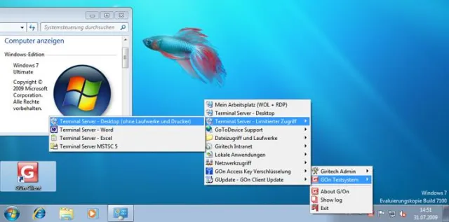 Bild: G/On Virtual Access jetzt mit Windows 7 Support - Giritech veröffentlicht Version 3.6