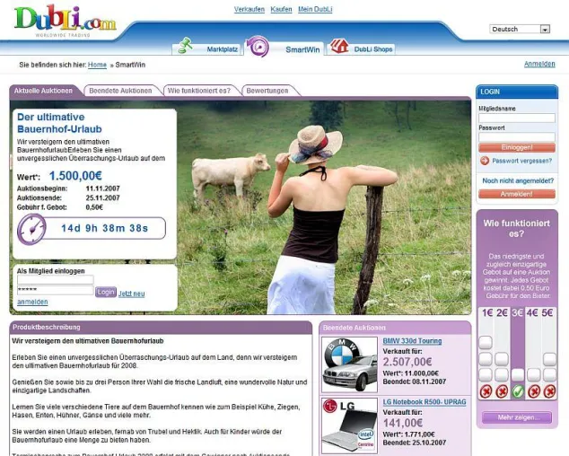 Bild: Auktionsportal DubLi versteigert Luxus-Urlaub auf dem Bauernhof samt fesche Mädels