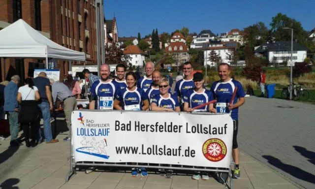 GLS-Teams beim Lollslauf am Start Bild: GLS-Teams beim Lollslauf am Start