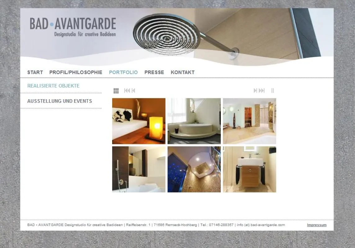 Baddesign und Wellnessoasen unter www.bad-avantgarde.com