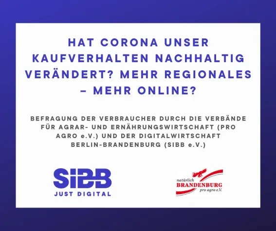 Bild: pro agro und SIBB starten Kundenbefragung zum Lebensmittelkauf in der Coronakrise