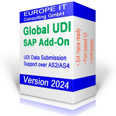 Bild: Global UDI Lösung als modulares SAP Add-On