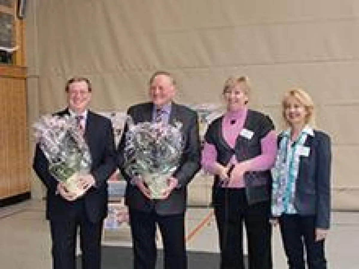 Stellvertr. Landrat Dingolfing-Landau Georg Eberl, Bürgermeister Landau Josef Brunner