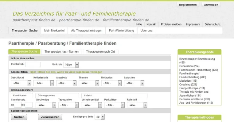 Bild: Neues Portal für Paar- und Familientherapie