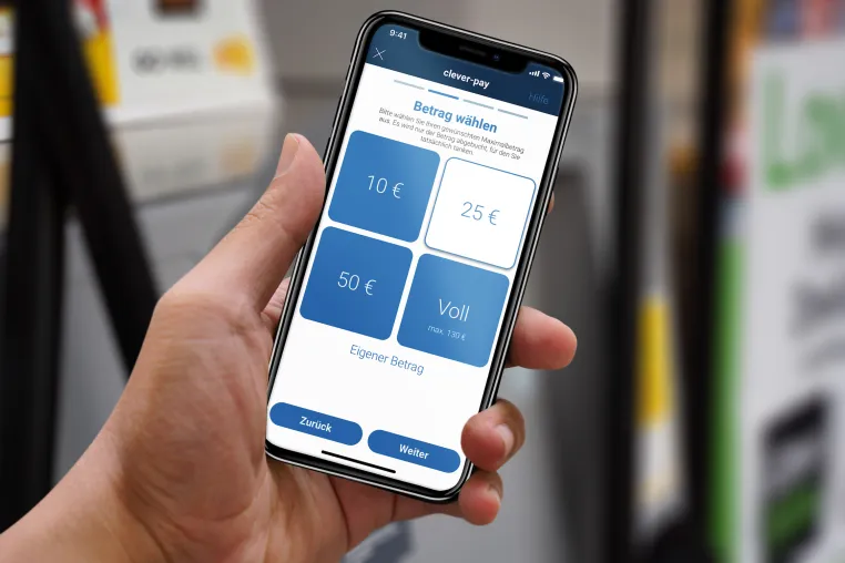 Bild: Bezahlen mit Clever Pay von Clever Tanken jetzt auch an den Zapfsäulen von Q1 und Sprint Tank möglich