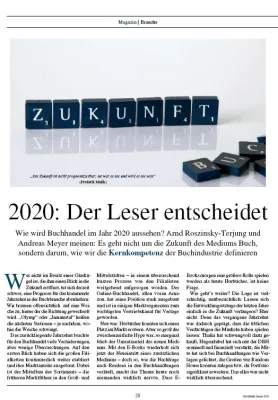 Bild: Buchbranche vor einer dramatischen „Redimensionierung“?