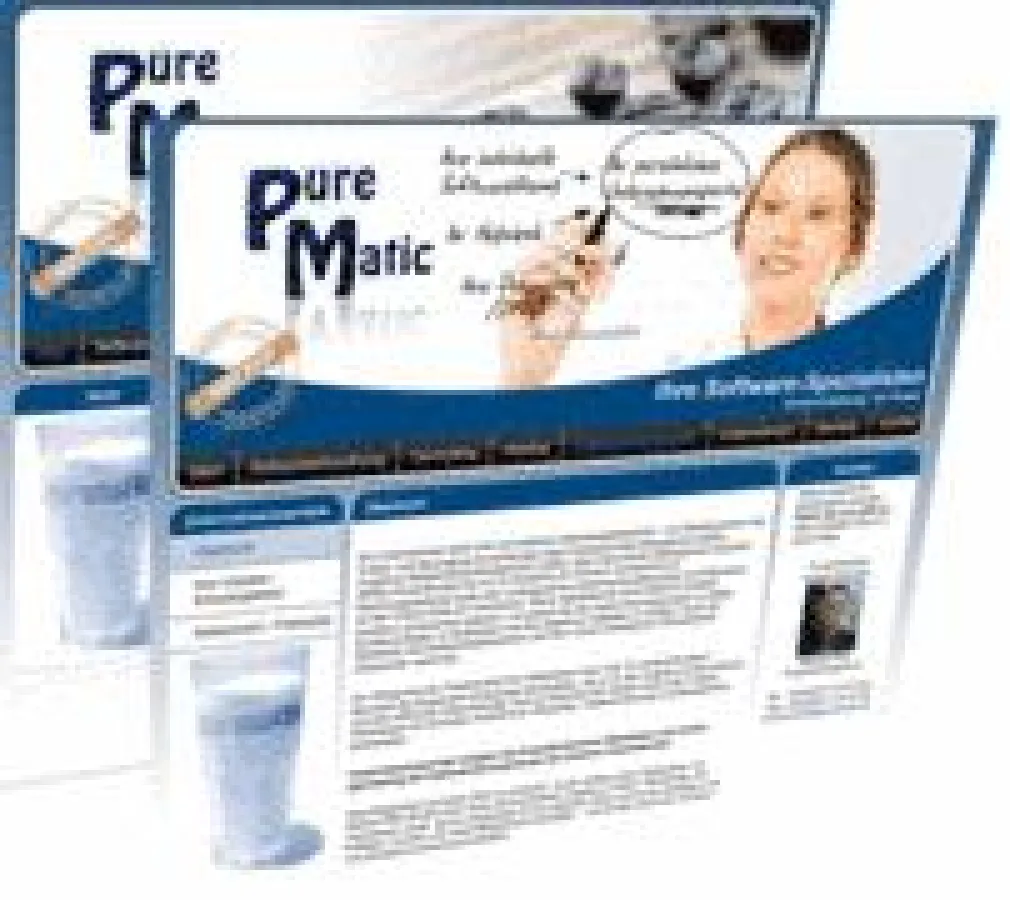 Die neue Internetseite der Firma PureMatic aus Detmold