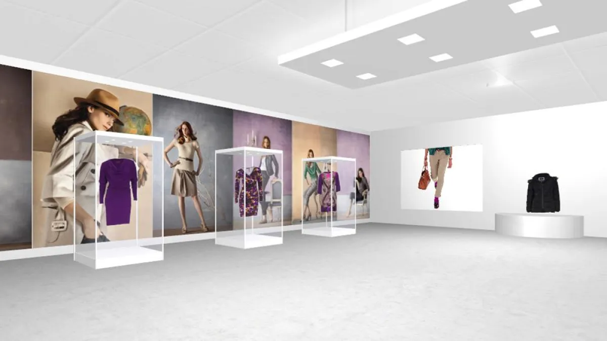 Online begehbarer Echtzeit 3D-Shop