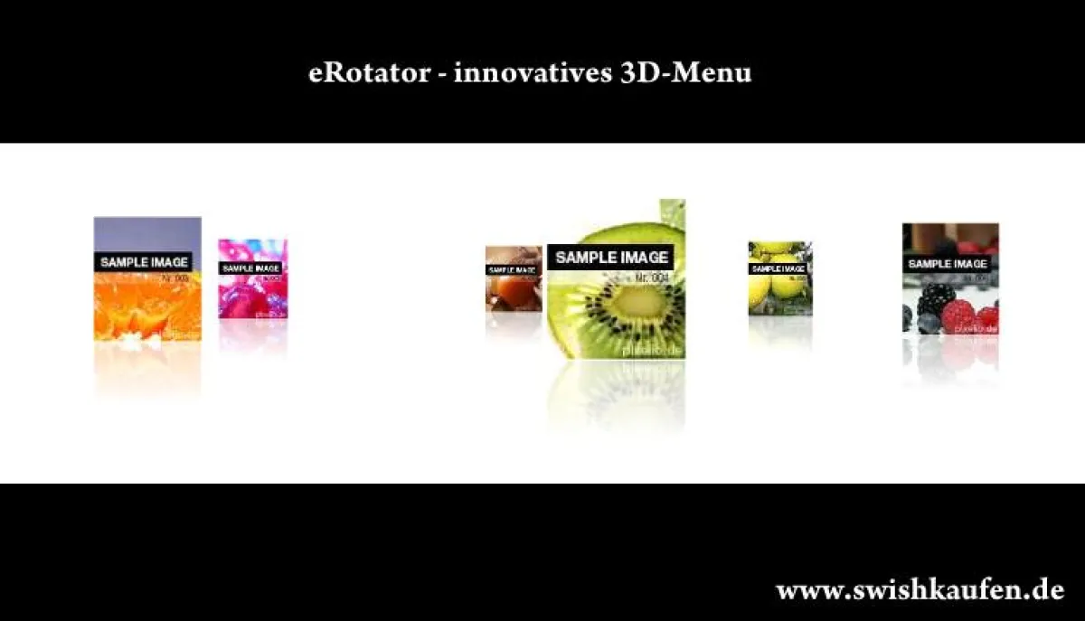 eRotator - 3D Menu - einfach anzupassen