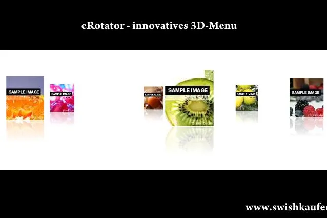 Bild: Swishkaufen.de veröffentlicht eRotator - ein innovatives 3D-Menu