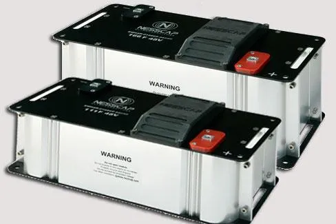 Bild: 48Volt Hochleistungs-Ultra-Kondensator-Modul für Anwendungen in Industrie und Transportwesen