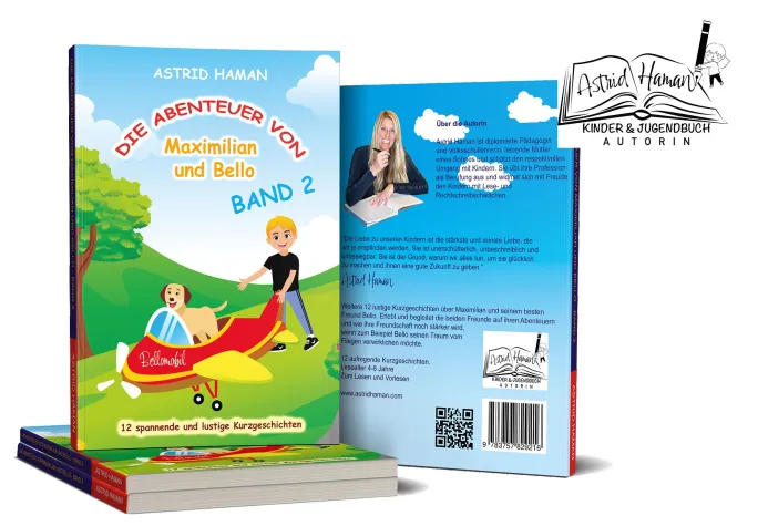 Bild: Neues Kinderbuch von Astrid Haman:  "Die Abenteuer von Maximilian und Bello - Band 2"