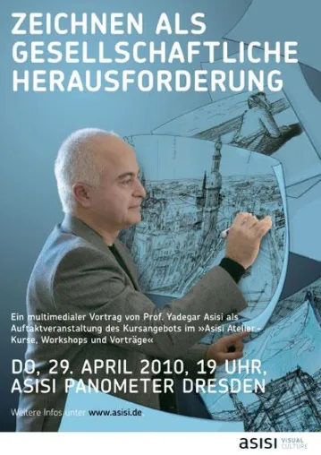Bild: Zeichnen als gesellschaftliche Herausforderung: Vortrag von Yadegar Asisi am 29. April 2010