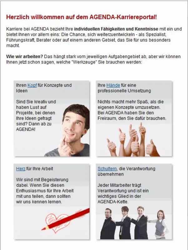 Neu auf der Website: Das Karriere-Portal