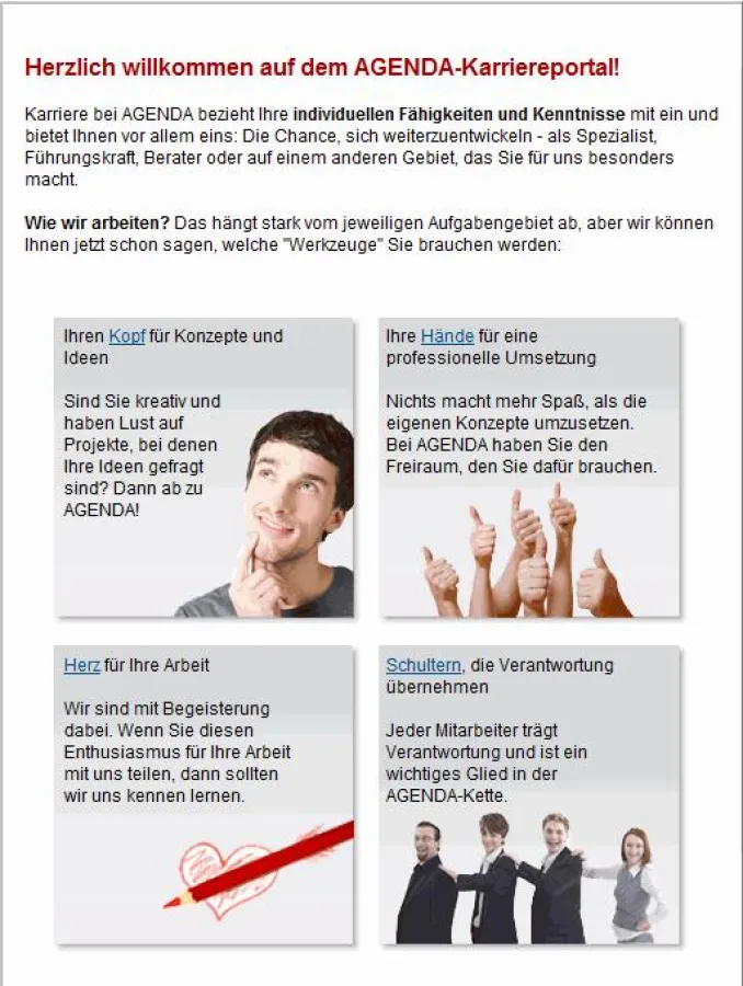 Neu auf der Website: Das Karriere-Portal