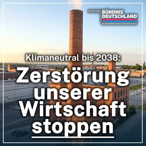 BD-Fraktion fordert Neuausrichtung der Klimastrategie für Bremen und Bremerhaven Bild: BD-Fraktion fordert Neuausrichtung der Klimastrategie für Bremen und Bremerhaven