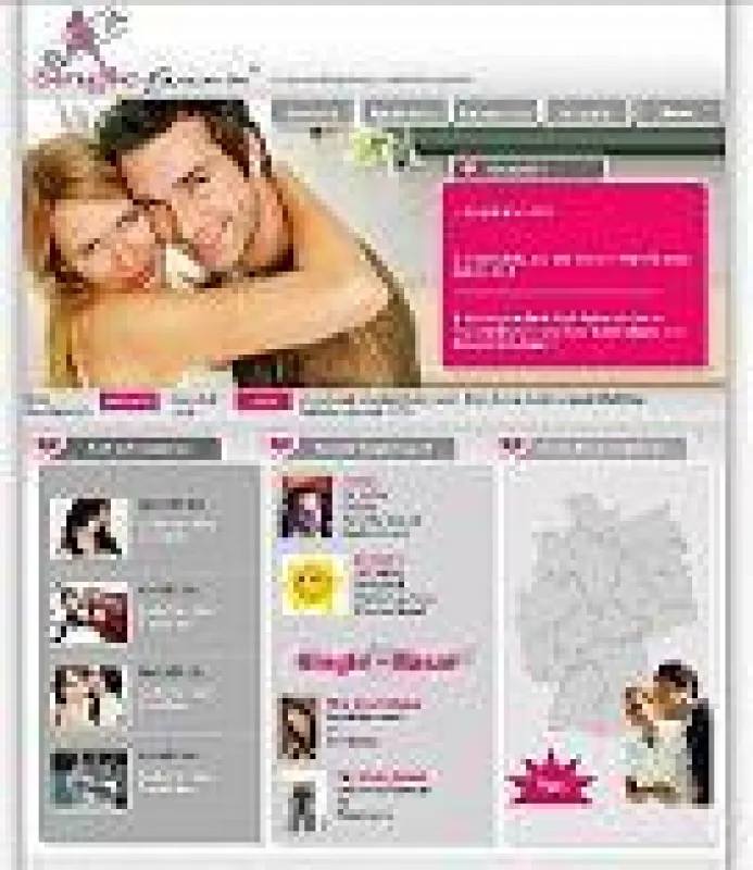 Screenshot/ Startseite von Single-Basar.de