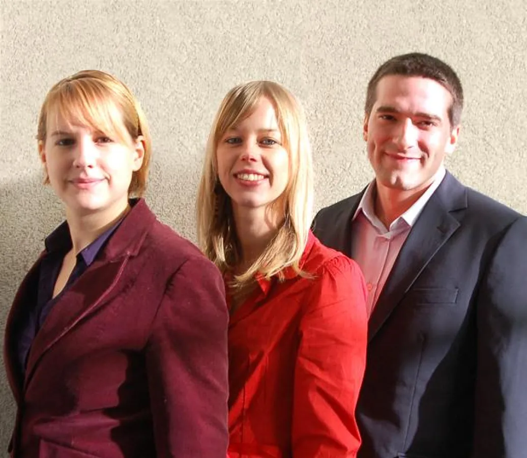 Daniela Buchner, Jasmin Schelter und Tobias Paitz verstärken das Team von schalk&friends