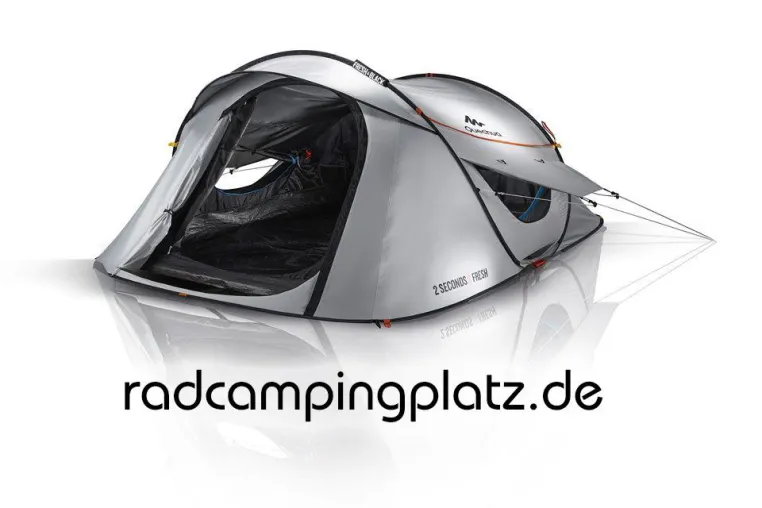 Bild: RadCamping Ostsee dazu die Zelte Fertig Aufgebaut