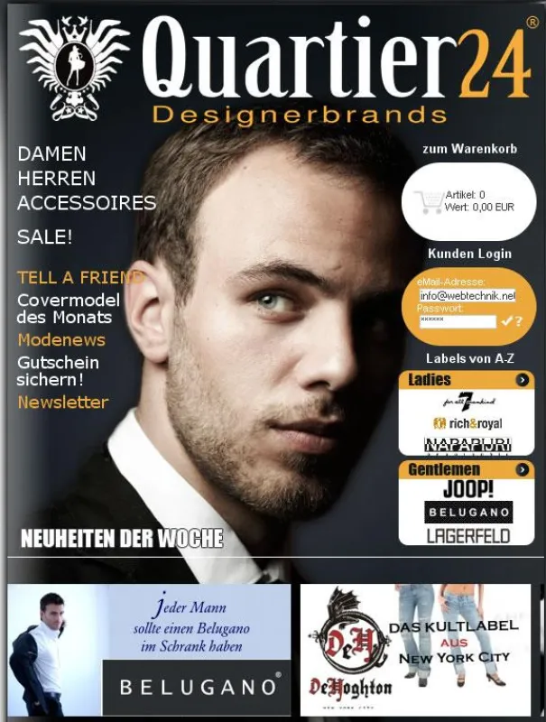 Damen und Herrenmode von Quartier24.de