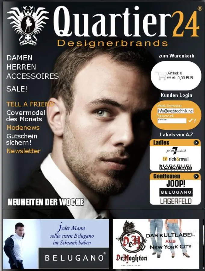 Damen und Herrenmode von Quartier24.de