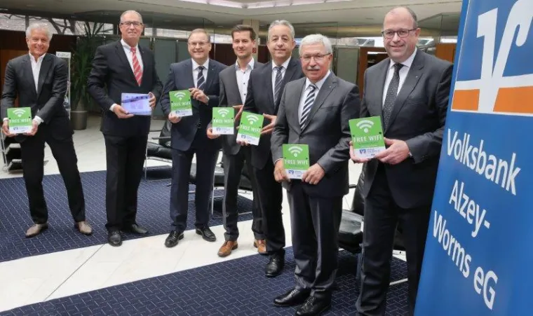 Bild: Volksbank Alzey-Worms wird zum "Hotspot"
