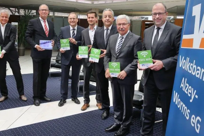 Bild: Volksbank Alzey-Worms wird zum "Hotspot"